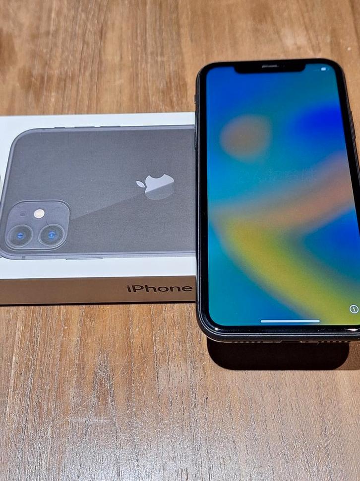 Iphone 11 Zwart 64GB, Telecommunicatie, Mobiele telefoons | Apple iPhone, iPhone 11, Zwart, Ophalen