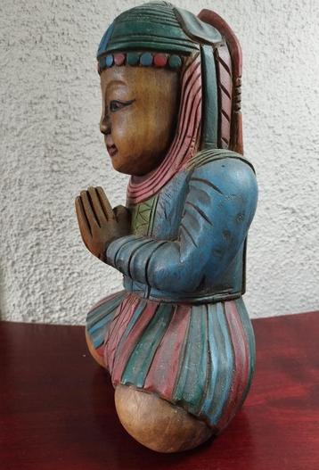 Asia Tropisch houten beeldje  F49 beschikbaar voor biedingen