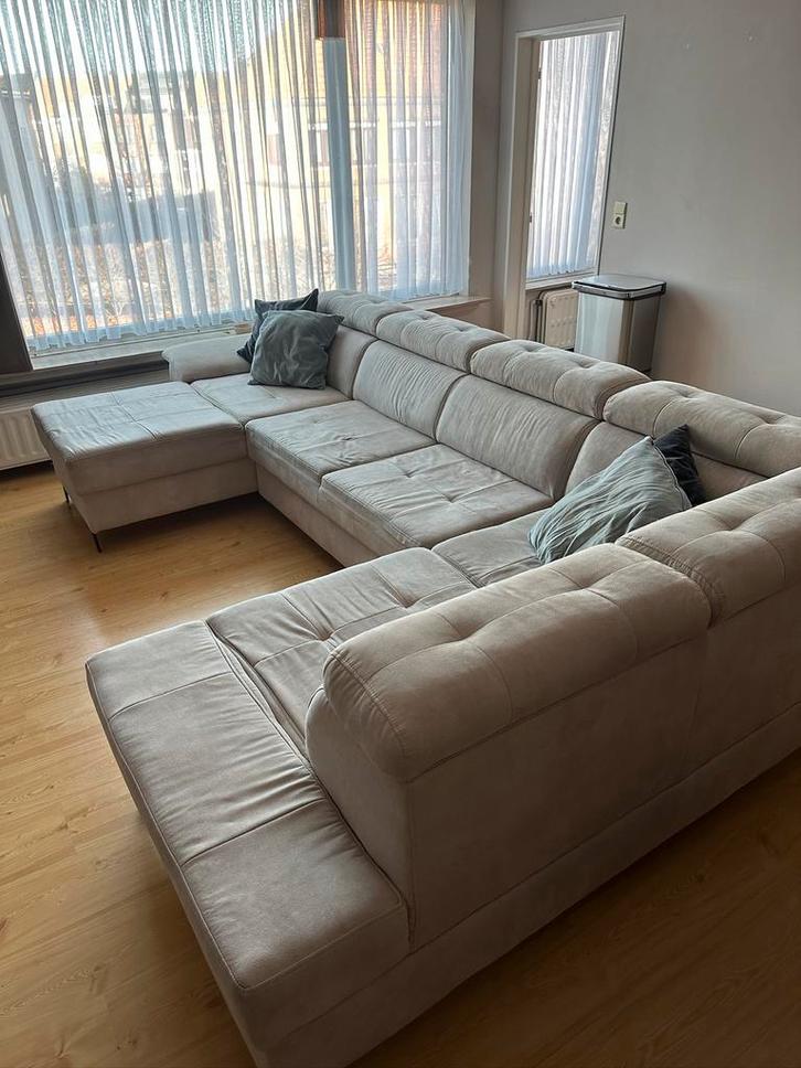 Groot salon te koop, Huis en Inrichting, Zetels | Complete zithoeken, Zo goed als nieuw, Ophalen