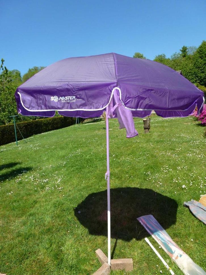 parasols de plage, ou pour terrasse et jardin, Tuin en Terras, Parasols, Gebruikt, Strandparasol, Kantelbaar, Ophalen