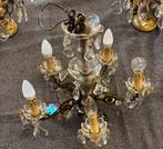 Lustre en bronze et cristal signé Baccarat, Antiek en Kunst, Antiek | Verlichting, Ophalen