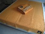 2 dekens Sole Mio, 100% wol, fluwelen bies, 230x170, nieuw!!, Ophalen, Oranje