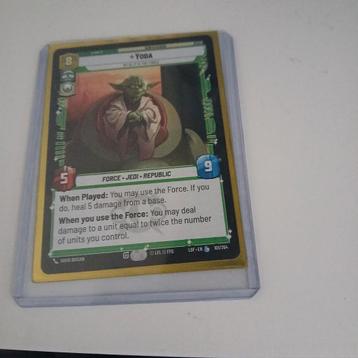 Star wars unlimited L Yoda  beschikbaar voor biedingen