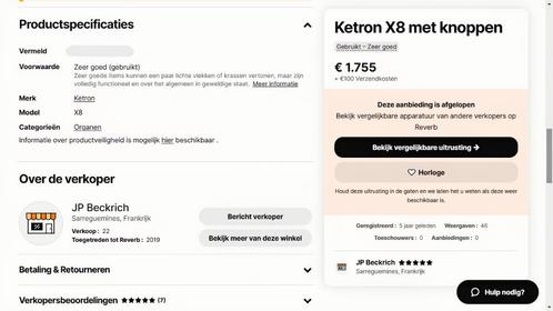 KETRON X8 Chromatic Keyboard Do1 + Toebehoren., Muziek en Instrumenten, Keyboards, Gebruikt, Overige aantallen, Overige merken
