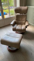 Stressless relax zetel met voetensteun, Ophalen, Gebruikt, Leer