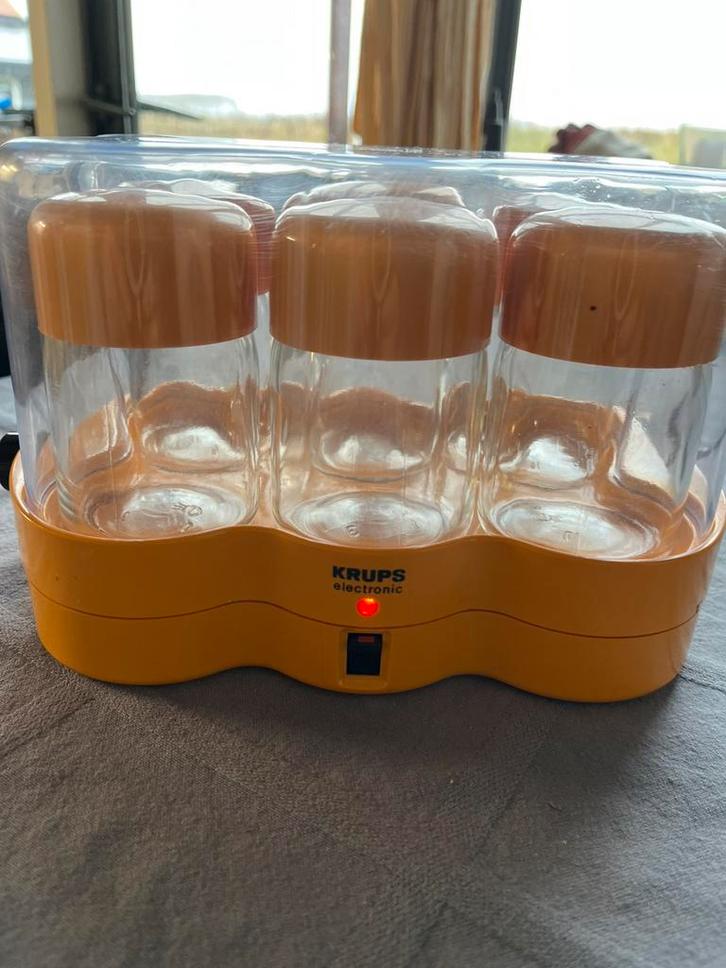 Vintage Yoghurtmachine krups oranje, Verzamelen, Elektronische Apparatuur, Overige typen, Ophalen