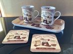 chocoladebekers op plateau, Ophalen of Verzenden