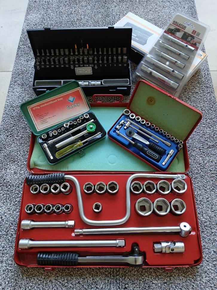 Doppendoos – Dopsleutelset – Schroevendraaierset - Nieuw, Doe-het-zelf en Bouw, Gereedschap | Handgereedschap, Nieuw, Ophalen