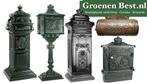 Diverse klassieke Engelse brievenbussen vrijstaand muur, Ophalen of Verzenden, Nieuw, Aluminium, Wandbrievenbus