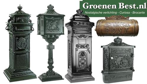 Diverse klassieke Engelse brievenbussen vrijstaand muur, Tuin en Terras, Brievenbussen, Nieuw, Wandbrievenbus, Aluminium, Ophalen of Verzenden