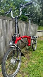Brompton rouge M6R 6 viteses dynamo selle télescopique, Vitesses, Brompton, Comme neuf, Enlèvement