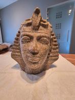 Zwaar stenen beeld Egyptische farao, Antiek en Kunst, Ophalen