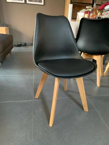 Lot de 6 chaises –simili cuir & bois chêne– état impeccable beschikbaar voor biedingen