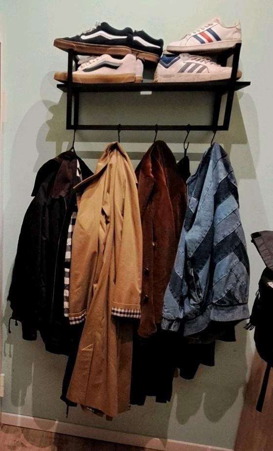 Schoenenrek met kapstokken, Huis en Inrichting, Woonaccessoires | Kapstokken, Zo goed als nieuw, Ophalen