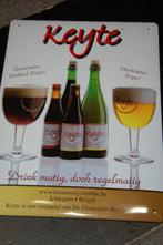 Metalen reclame Keyte (Ostens belegeringsbier) - Oostende, Ophalen of Verzenden, Zo goed als nieuw, Reclamebord
