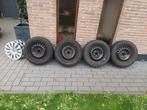 winterbanden +wieldoppen vw polo 185/60r15, Auto-onderdelen, Ophalen, Gebruikt