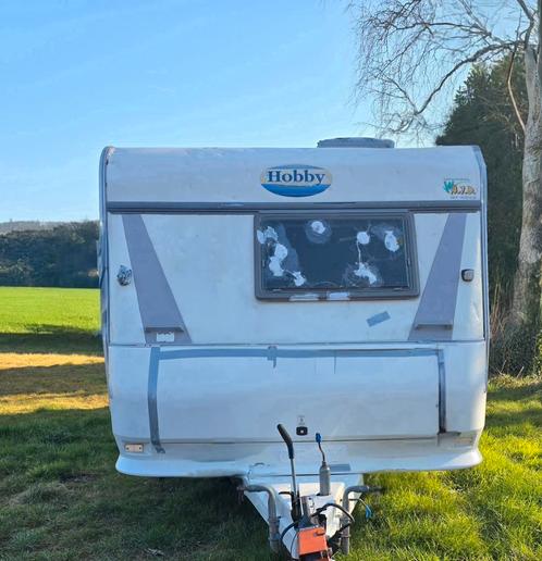 Caravan merk hobby bouwjaar 2001 alle papieren ook bij, Caravans en Kamperen, Caravans, Particulier, meer dan 6, 1250 - 1500 kg