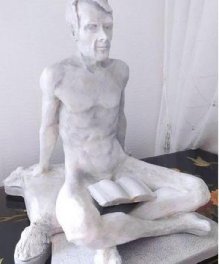 Terracotta sculptuur van naakte man, Antiek en Kunst, Kunst | Beelden en Houtsnijwerken, Ophalen