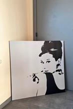 Canvas/schilderij Audrey Hepburn, Antiek en Kunst, Kunst | Schilderijen | Modern, Ophalen