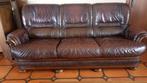 Superbe divan en cuir véritable – vintage et robuste, Ophalen, Gebruikt, Hout