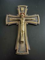 Kruisbeeld in koper, Antiek en Kunst, Antiek | Brons en Koper, Koper, Ophalen