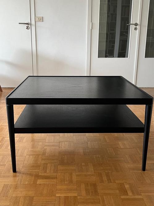 salontafel Ikea - Stockholm - zwart - 90x90x50, Maison & Meubles, Tables | Tables de salon, Utilisé, 50 à 75 cm, 50 à 100 cm, 50 à 100 cm