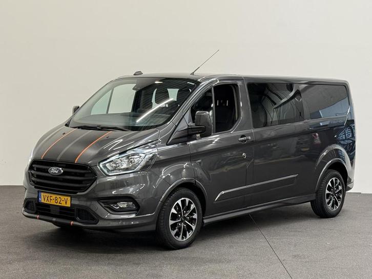 Ford Transit Custom 320 2.0 TDCI L2H1 170PK Sport Dubbele Ca, Auto's, Bestelwagens en Lichte vracht, Bedrijf, Te koop, ABS, Achteruitrijcamera