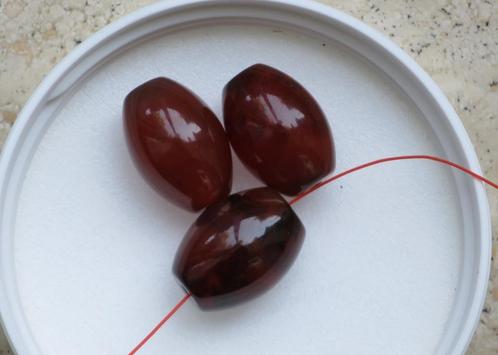 Perles Agate brune verte au choix - Agaat kralen te kiezen, Hobby en Vrije tijd, Kralen en Sieraden maken, Zo goed als nieuw, Kraal