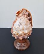 Handgesneden Italiaanse camee schelptafellamp Art Nouveau, Ophalen of Verzenden