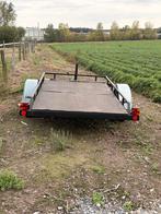 Platte aanhangwagen voor moto’s, Auto diversen, Aanhangers en Bagagewagens, Ophalen, Gebruikt