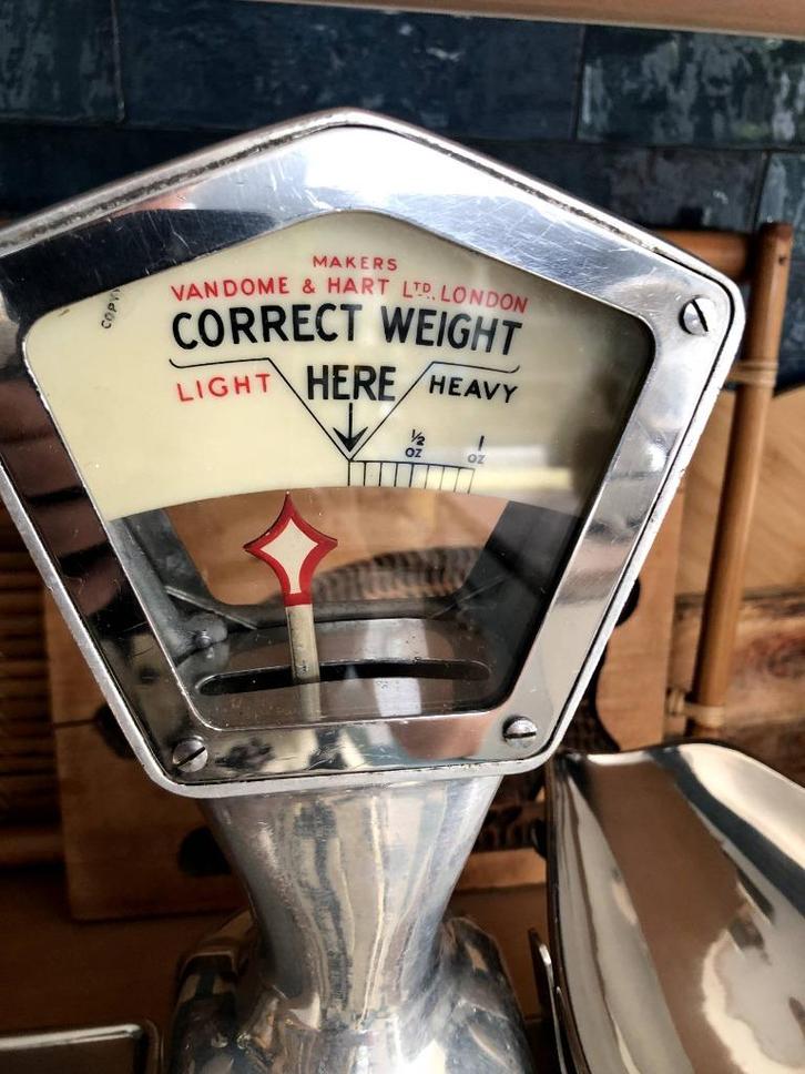 Snoepjesweegschaal 1950, Huis en Inrichting, Keuken | Keukenelementen, Gebruikt, Minder dan 100 cm, Minder dan 50 cm, Minder dan 25 cm