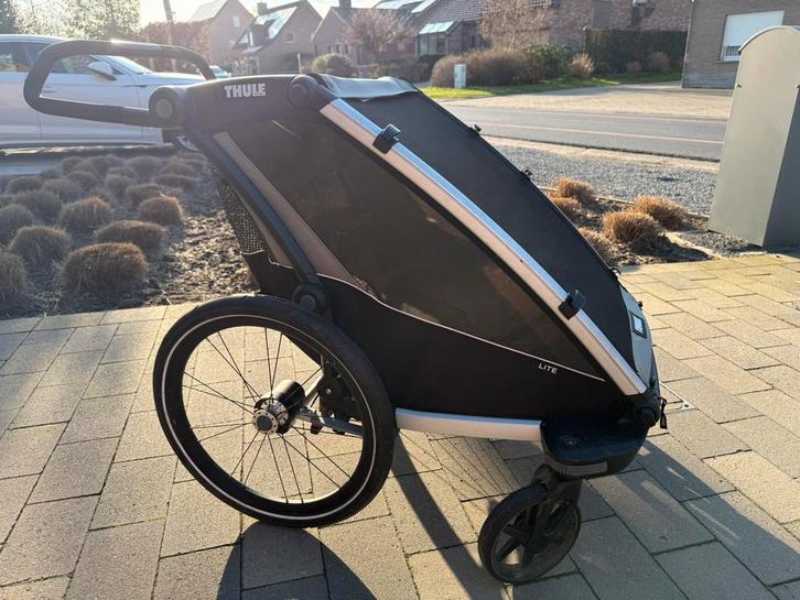 Thule Chariot Lite 2, Fietsen en Brommers, Fietsaccessoires | Aanhangwagens en Karren, Zo goed als nieuw, Ophalen