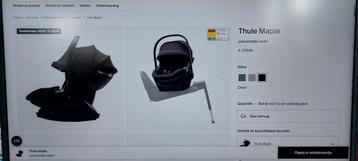 Thule Maple autostoel en Alfi isofix autostoelbasis nieuw beschikbaar voor biedingen