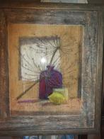 Schilderij pastelkrijt ingelijst, nieuw., Enlèvement