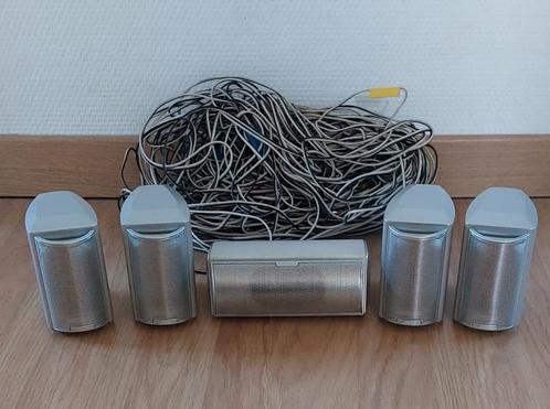 ensemble enceintes home cinéma JVC SP XCA10 +  XSA10 + Cable, Audio, Tv en Foto, Home Cinema-sets, Zo goed als nieuw, 5.1-systeem