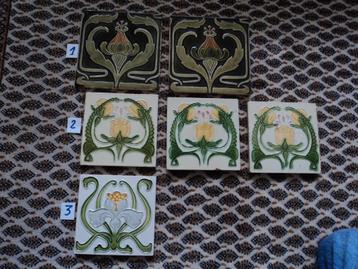 art nouveau tegels beschikbaar voor biedingen