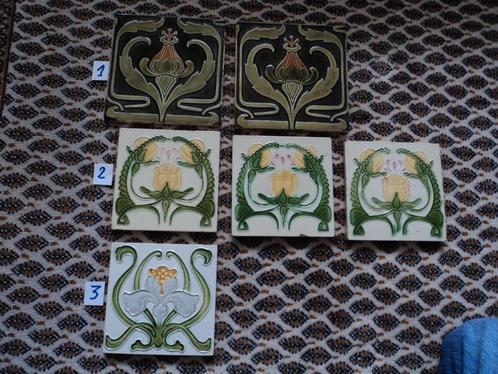 art nouveau tegels, Antiek en Kunst, Antiek | Wandborden en Tegels, Ophalen of Verzenden