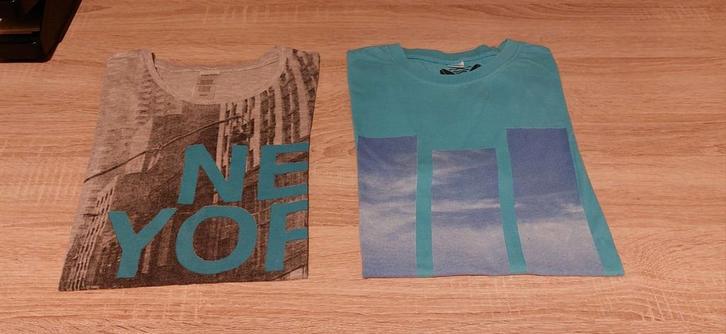 Set van 2 T-Shirts - 12 jaar., Kinderen en Baby's, Kinderkleding | Maat 152, Zo goed als nieuw, Jongen, Shirt of Longsleeve, Ophalen of Verzenden