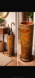 Grand porte-parapluie ancien en terre cuite, Antiek en Kunst, Kunst | Overige Kunst, Ophalen