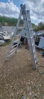 Solide 3 delige ladder 7 spoor als nieuw, Doe-het-zelf en Bouw, Ophalen, Zo goed als nieuw, Ladder