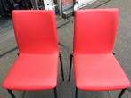 CHAISES HAUTES ROUGE, Huis en Inrichting, Stoelen, Ophalen, Zo goed als nieuw, Rood, Leer