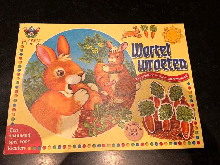 Cliwn Games - Wortel Wroeten, Hobby en Vrije tijd, Gezelschapsspellen | Bordspellen, Gebruikt, Een of twee spelers, Drie of vier spelers
