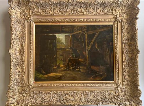 Gerestaureerd olieverfschilderij Hendrik Gerard Ten Hoet, Antiek en Kunst, Kunst | Schilderijen | Klassiek, Ophalen of Verzenden