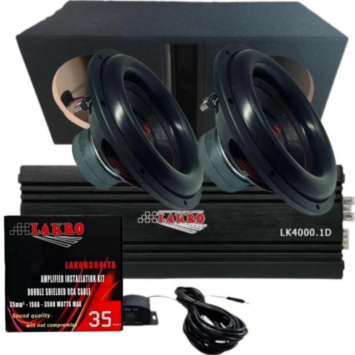 Power Pack 2 - LAKRO- 12 inch - 700 watt RMS, Auto diversen, Autospeakers