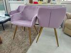8x stoel Velvet roze nieuw., Huis en Inrichting, Stoelen, Ophalen, Nieuw, Overige kleuren, Vijf, Zes of meer stoelen
