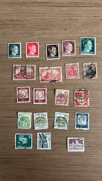Oude postzegels , o.a. Duitse Rijk, Hitler beschikbaar voor biedingen