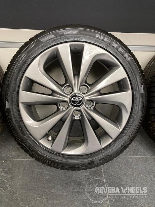 17” originele Toyota Auris velgen + banden 5x114.3 TPMS AJN, Auto-onderdelen, Banden en Velgen, Banden en Velgen, Zomerbanden