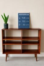 Vintage boekenkast, Huis en Inrichting, Kasten | Boekenkasten, Ophalen, Met plank(en), Gebruikt, 100 tot 150 cm