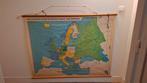 Oude schoolplaat, kaart Europa, Van Goor., Enlèvement
