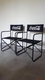 2 vouwstoelen coca-cola, Tuin en Terras, Ophalen, Zo goed als nieuw, Inklapbaar